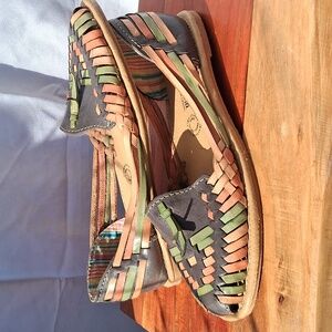 Mexican Leather Huaraches Multicolor
